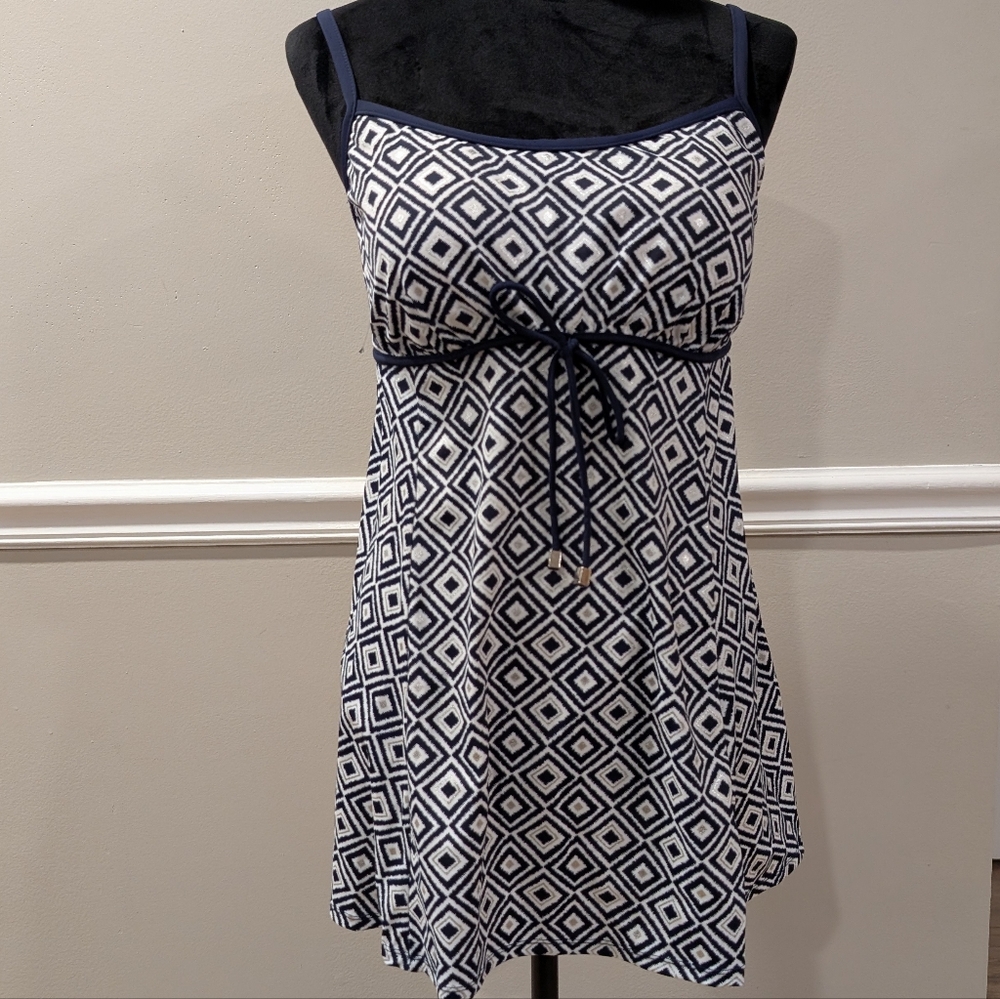 ❤️4/$60 Navy Diamond Pattern Swimsuit Dress❤️4 for $60 ❤️